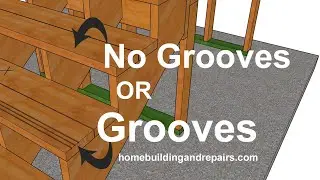 Examples For Cutting Safety Grooves In Wood Steps - Creating Inexpensive Non Slip Deck Stairs