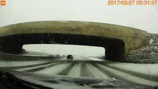 Driving in Snowsquall