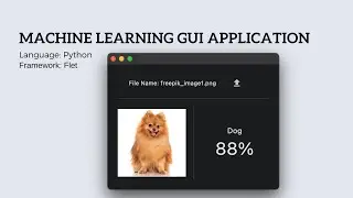 Machine Learning GUI Application in Flet