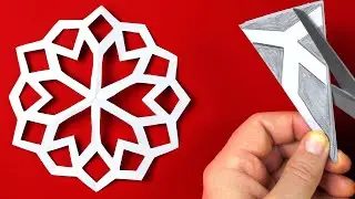 DIY Paper snowflakes Easy Cutting