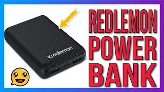 🚀 Redlemon Power Bank 10,000 mAh Ultra Slim Fast, Batería Portátil Dos Puertos USB