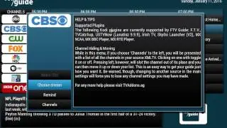How to link ustvnow channels to ftv guide on XBMC