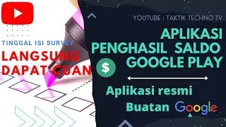 CARA MUDAH MENDAPATKAN SALDO GOOGLE PLAY DENGAN MUDAH GA PERLU RIBET TINGGIL ISI SURVEY LANGSUNG DPT