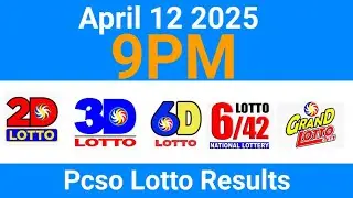 PCSO Lotto Result Today April 12, 2025 | 9PM Draw Updates