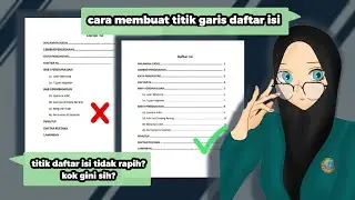 Cara Membuat Titik-titik Daftar Isi - Microsoft Word