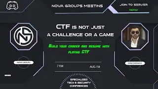 CTF is not just a game! Build your resume with playing CTF  | with Nima Dabbaghi