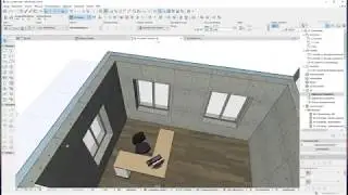 ArchiCAD L015: Objects اضافة الفرش والعناصر المختلفة