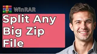 How To Split Any Big Zip File Into Small Parts Using Winrar  How To Split Zip [2026 Guide]