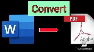 How to convert word to pdf document