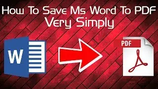 How To Save Ms Word To PDF Very Easy II Bangla Tutorial II