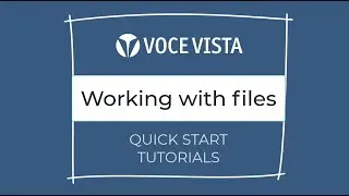 Working with files (formats, saving, importing and searching) (Quickstart Tutorial)