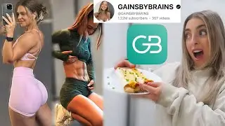 I Ate Like GAINS BY BRAINS For A Day With Meals From Her App