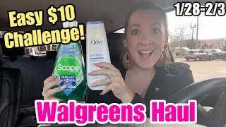 Walgreens Haul - Easy $10 Challenge! Save 70% using only your phone! 1/28-2/3