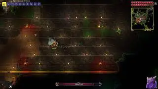 играем в terraria строем ареину и идём добыват зелки на босса (королева пчёл)