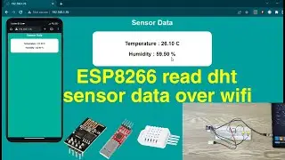 How to use a dht sensor and esp8266_01 monitoring over wifi.