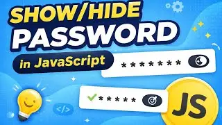 Password Show/Hide Toggle in JavaScript | Easy Tutorial for Beginners 