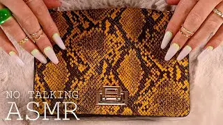 ASMR 1h Bag Triggers 👜👝 Background ASMR (🎧 NO TALKING | scratching, tapping)