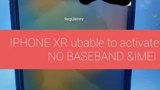 Iphone XR NO SIGNLE NO IMEI NO BASEBAND 