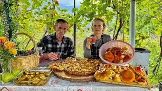 RUSTIC Albanian Pizza Perfection! Fresh Mushroom Topping! 🍕🍄🔥