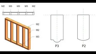 Modular Construction 1, Mullion Profile Family, Revit