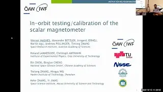 In-orbit testing/calibration of the scalar magnetometer - Werner Magnes