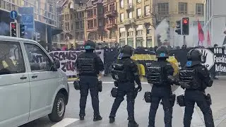 Zürich ZH: Polizei stoppt Demonstrationen