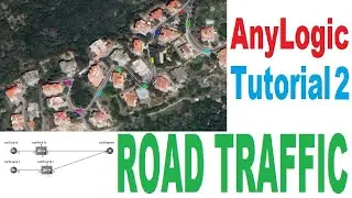 AnyLogic Road Traffic Two Way Road Car Source Car Move to Car Dispose Image resize reset