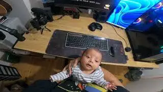 My Baby's Instant Mood Flip with Just a song (Can't Help Falling In Love) 🥰#baby #singing #cutebaby