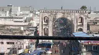 चार मीनार हैदराबाद, chaar minar Hyderabad, top view of chaar minar