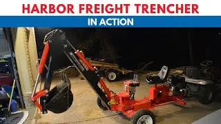 1 Sure way to kill internet - Harbor Freight backhoe trencher at work 62365