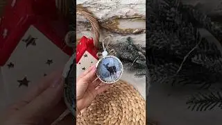 елочная игрушка из старых крышек