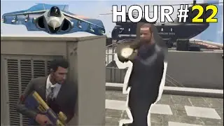 I spent 24 hours working as a SECURITY GUARD in GTA Online (Parody)
