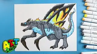 How to Draw a GODZILLA MOTHRA HYBRID