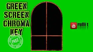 Green Screen HD - CREEPY WINDOW animation 🔊 sound