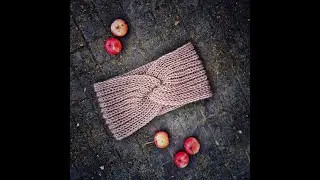 Как связать повязку на голову спицами.