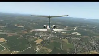 X-Plane-11 -- Gulfstream G-IV SP (Freeware) Maiden Flight - LOWS - LOWL
