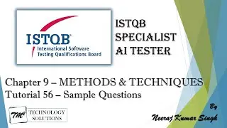 ISTQB AI Tester | Sample Questions of Chapter 9 | AI Tester Sample Question | AI Tutorials #TMSQUARE