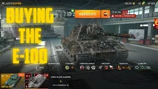 WoTB buying the mighty E-100 SHEEEESSH THAT THING AWSOME