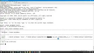 9 - Connecting to MySQL, Create database\table | MySQL DBA Tutorial  | MySQL 8 DBA Tutorial