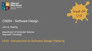 CS264 Software Design Lecture L13 (2021-2)
