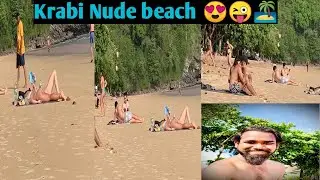 Nude beach of Krabi 🤨||Nonge beach hai yen 🤫#krabi #NomadSp
