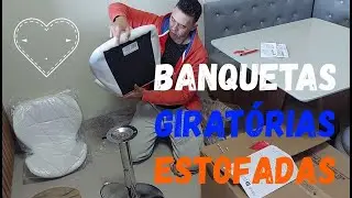Banquetas Giratórias Estofadas