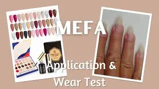 MEFA Solid Cream Gel Polish |  Application On Dom Hand |  Do A Wear Test🤔