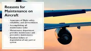 Why we have to do maintenance on Aircraft?