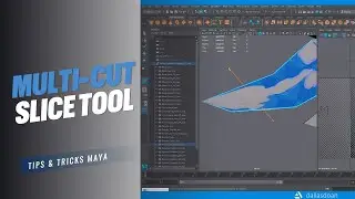 Multi Cut Slice Tool - Maya Tips and Tricks