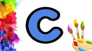 How to Draw an Alphabet Letter C 🔴 Drawing for Kids