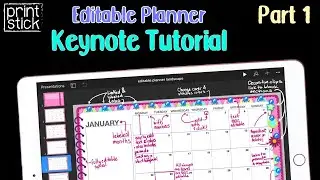 How to Make your Own Digital Planner | Keynote Editable Planner PART 1