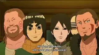 Naruto arrives drunk at home