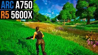 Intel ARC A750 | Fortnite | 1080p | All Settings + Performance + TSR + Ray Tracing