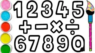 Learning 1 to 10 counting/12345/One to Ten/Drawing,Painting/How to read numbers/10تعلم العد/من 1 إلى